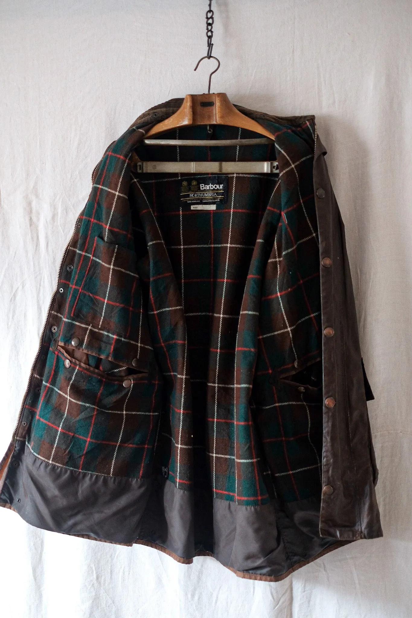 【~80's】Vintage Barbour "NORTHUMBRIA" 2 Crest