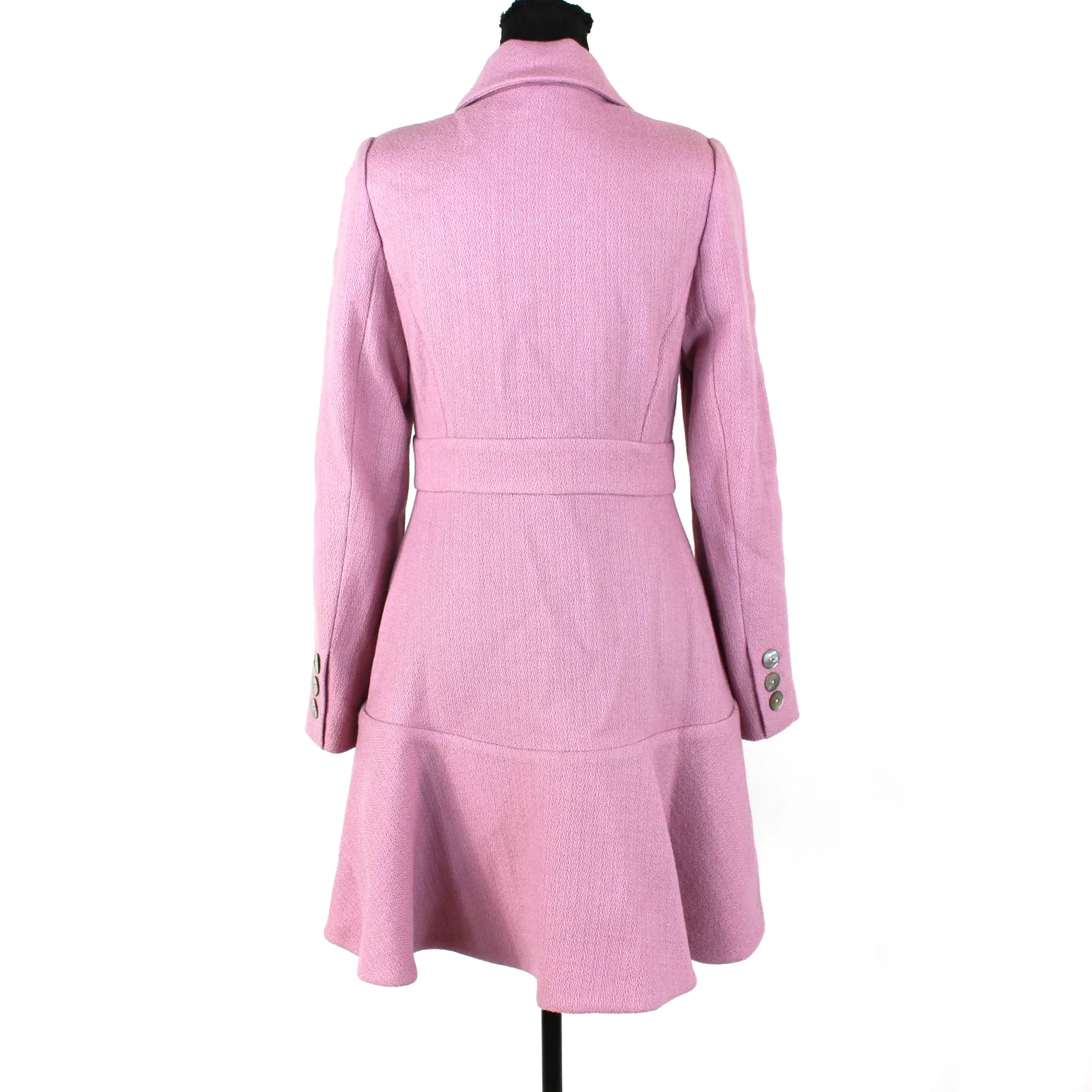 Alexis Wool Blend Peplum Coat