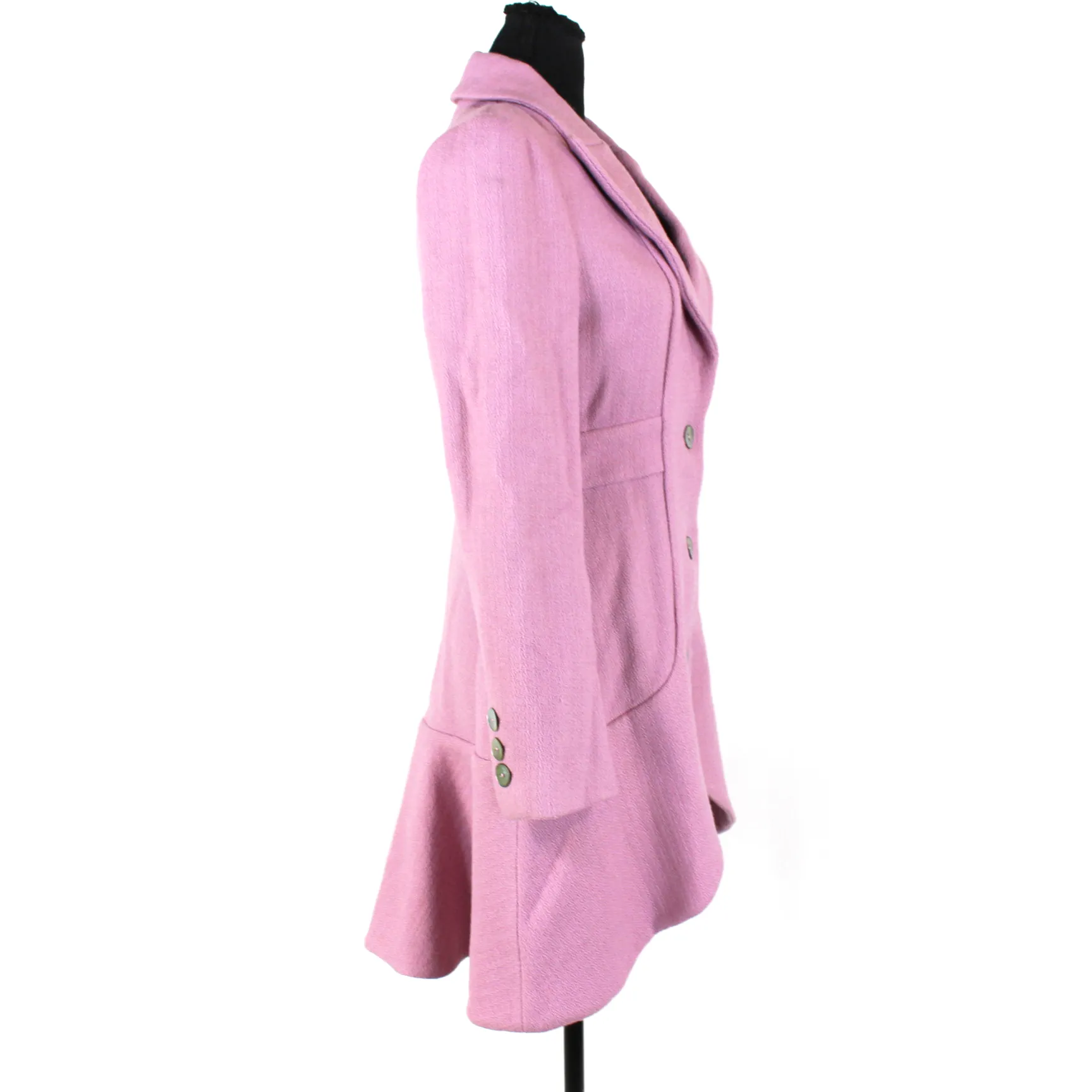 Alexis Wool Blend Peplum Coat