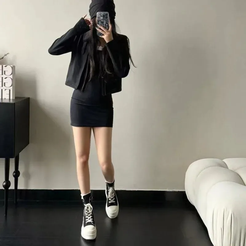 binfenxie  -  Thick bottom height increase gang shoes female tide cool summer new lace up muffin plate shoes with skirt short boots