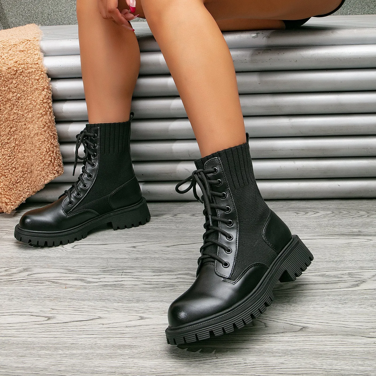 binfenxie- Women Daily Casual Ankle Boots