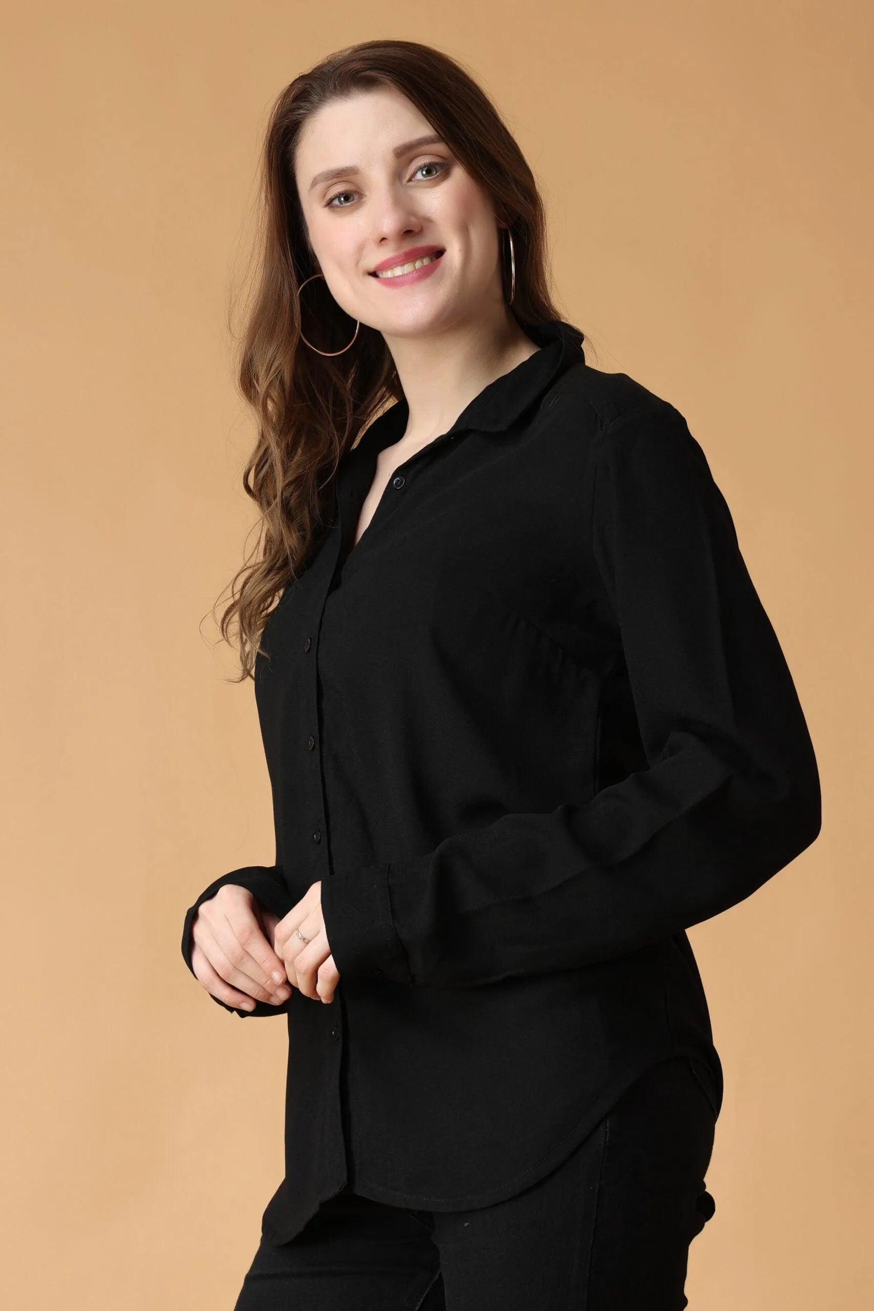 Black Solid Shirt