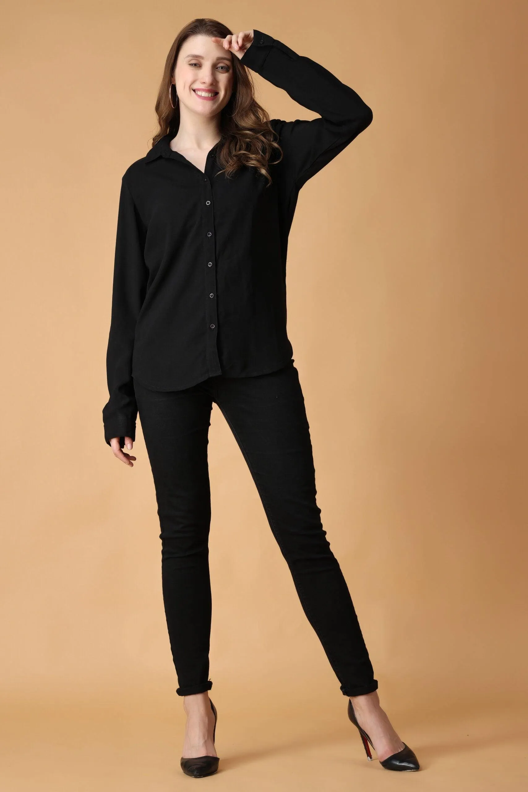 Black Solid Shirt
