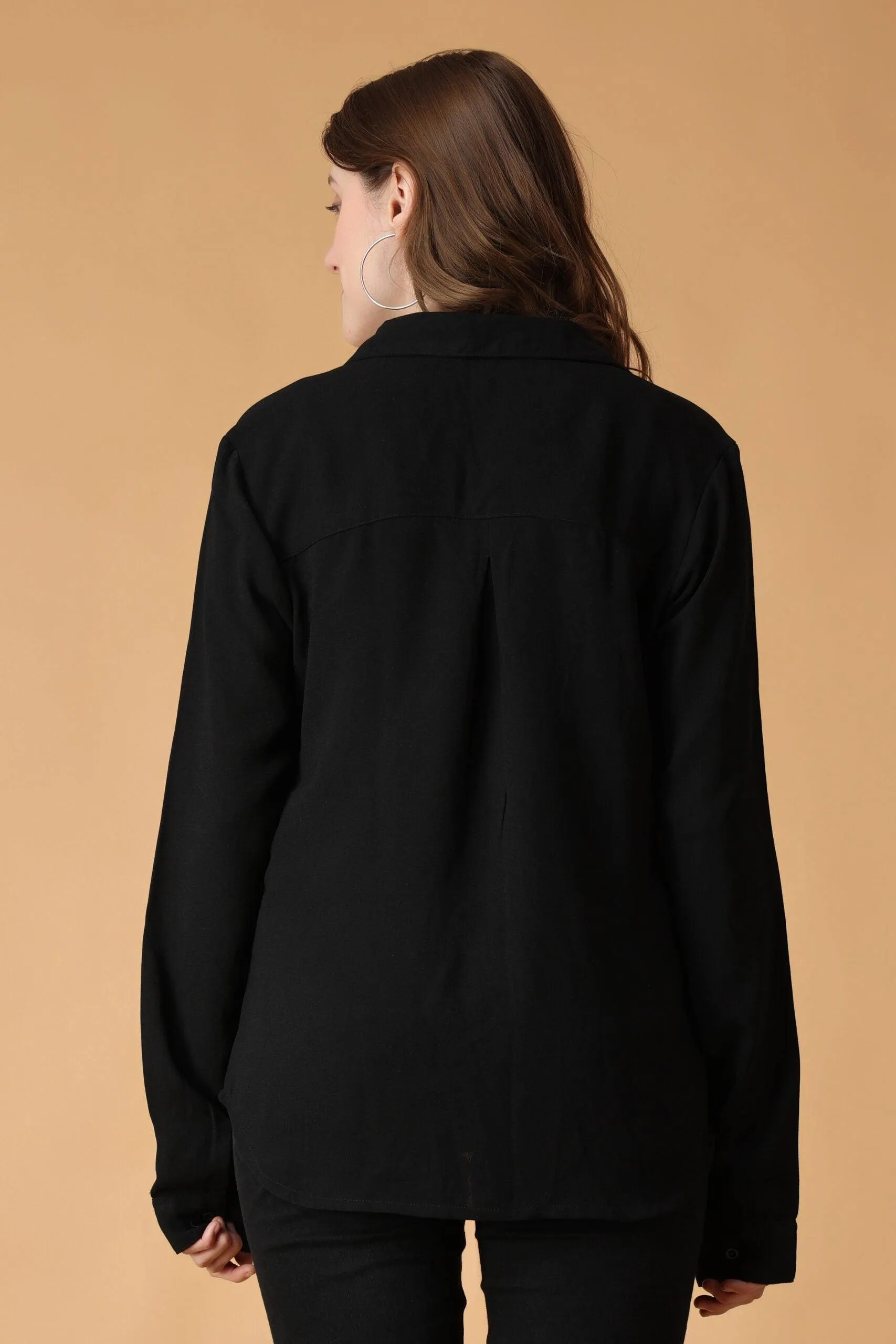 Black Solid Shirt