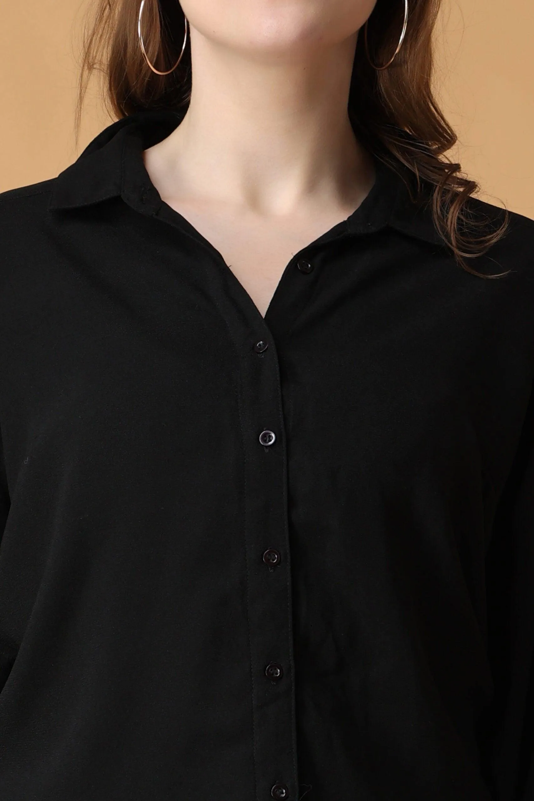 Black Solid Shirt