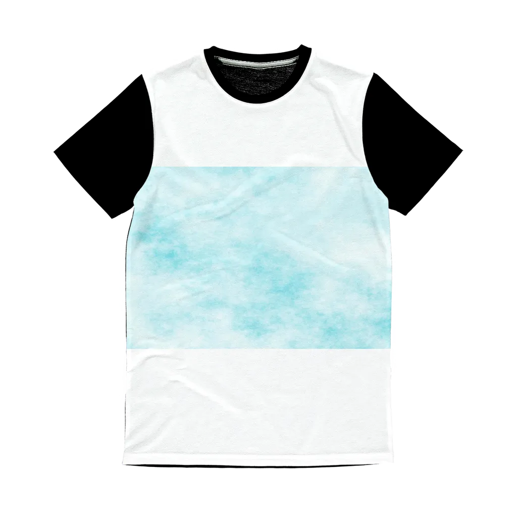 Blue Clouds Classic Sublimation Panel T-Shirt
