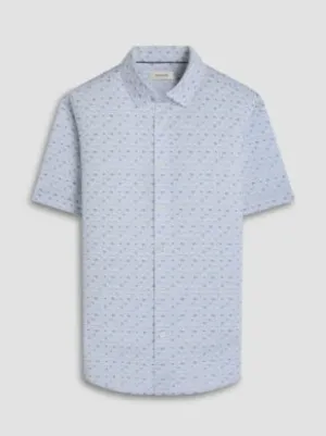 Bugatchi Ooohcotton Miles Short Sleeve Sport Shirt - Sand