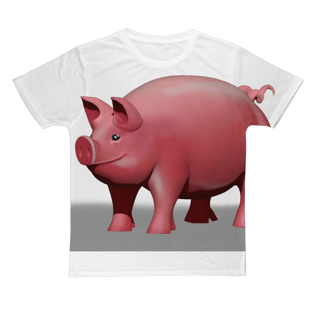 CG Pig Classic Sublimation Adult T-Shirt