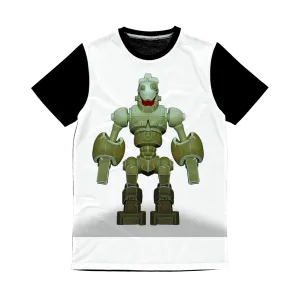 CG Robot Character Classic Sublimation Panel T-Shirt