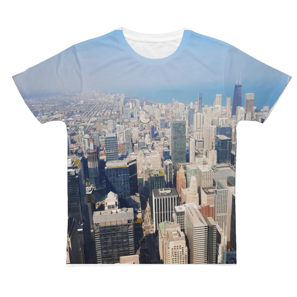Chicago Skyline Classic Sublimation Adult T-Shirt