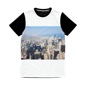 Chicago Skyline Classic Sublimation Panel T-Shirt