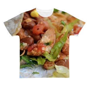 Chicken Burrito Classic Sublimation Adult T-Shirt
