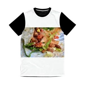 Chicken Burrito Classic Sublimation Panel T-Shirt
