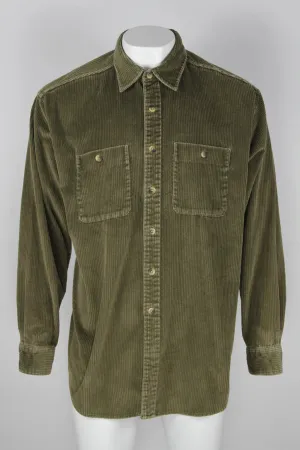 Chunky Elephant cord shirt with two pockets by LL. bean - XL