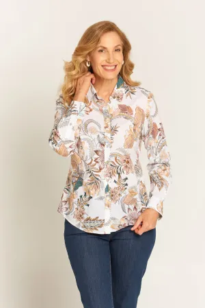 Classic Cotton Shirt Western Feather