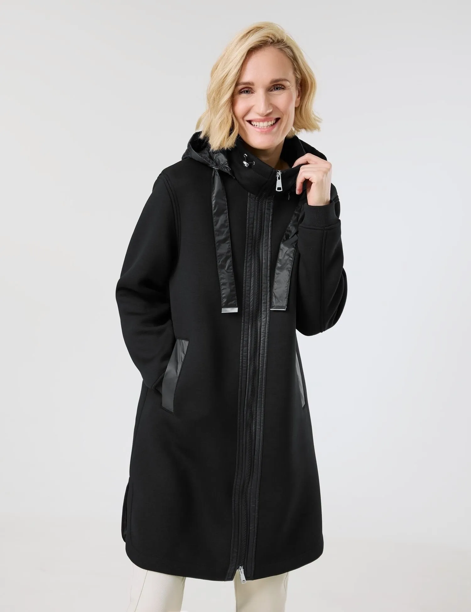 Coat with Detachable Hood
