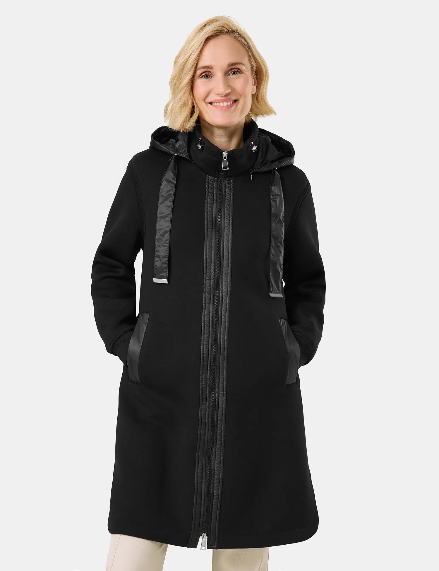 Coat with Detachable Hood