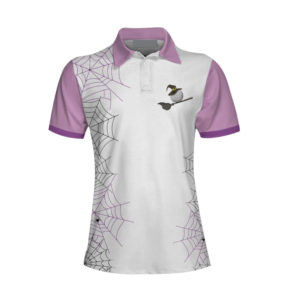 Come We Fly Golf Short Sleeve Women Polo Shirt, Witch Halloween Golf Shirt For Ladies Coolspod