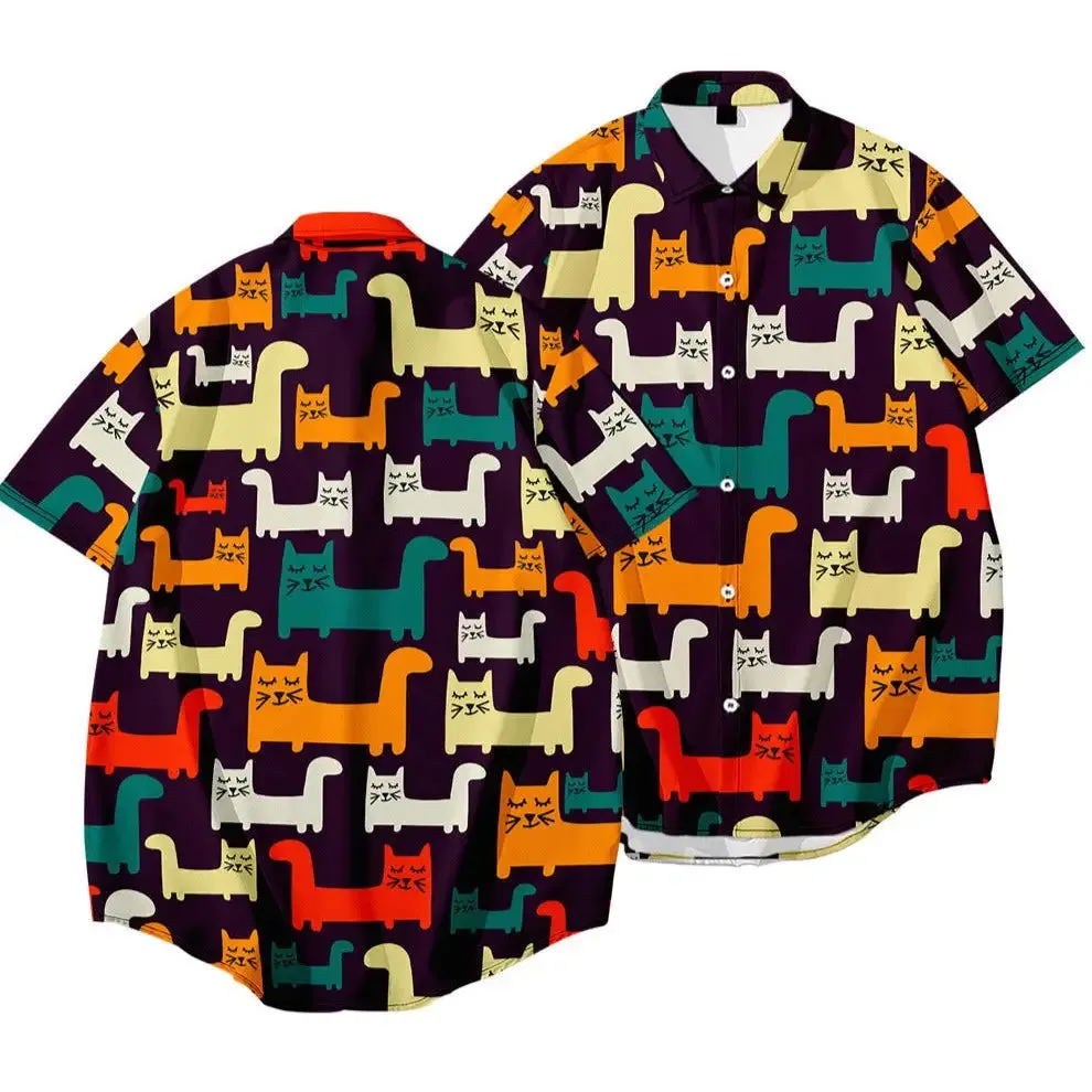 Cosmic Cat Short Sleeve Shirt
