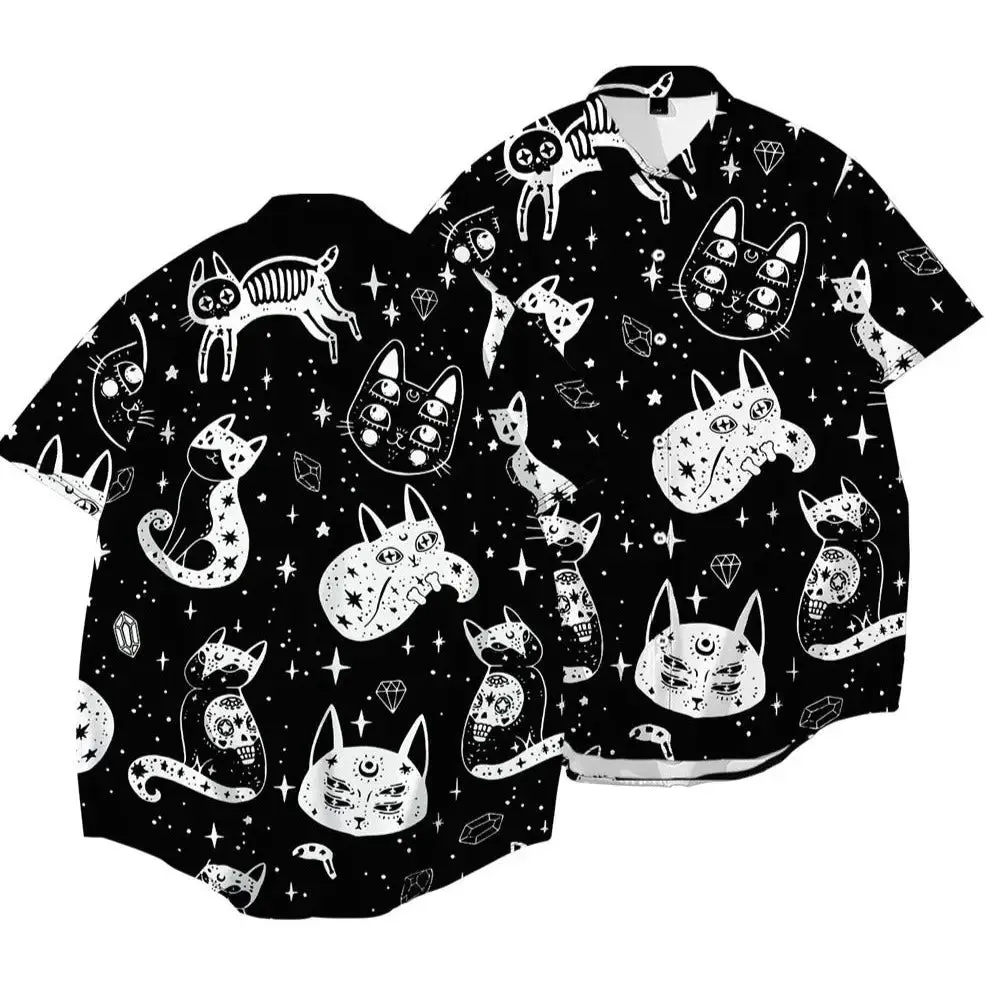 Cosmic Cat Short Sleeve Shirt