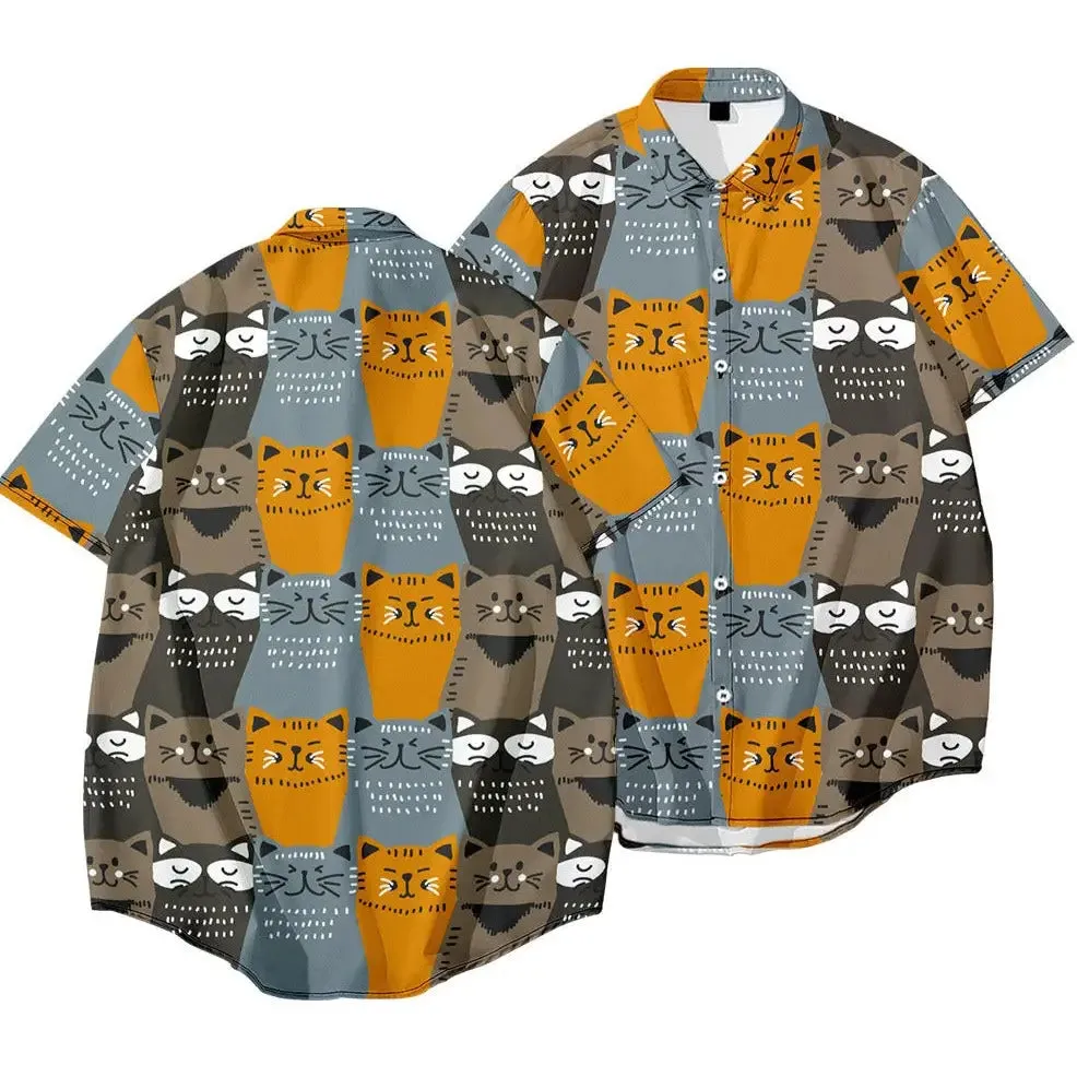 Cosmic Cat Short Sleeve Shirt