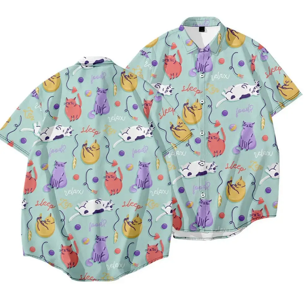 Cosmic Cat Short Sleeve Shirt