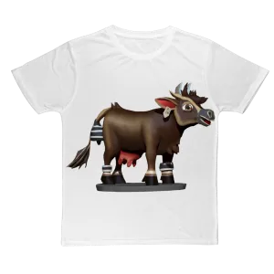 Dark Brown Cow Classic Sublimation Adult T-Shirt