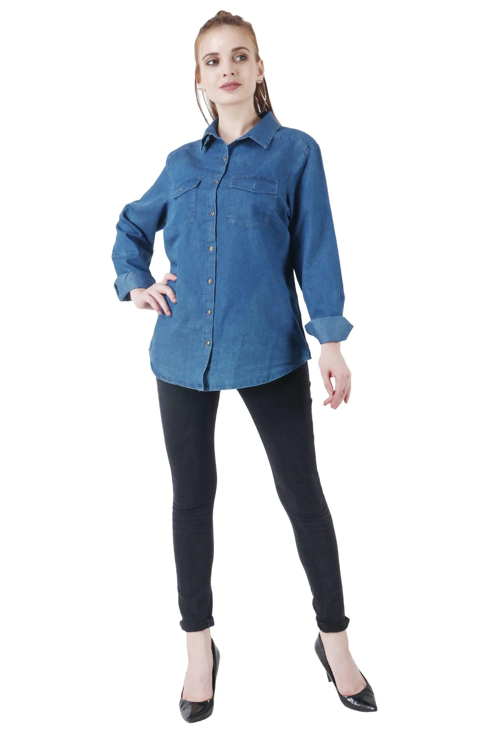 Denim Long Shirt