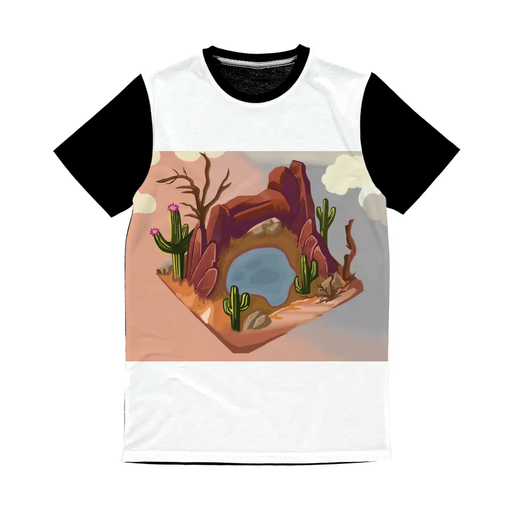 Desert Rocks Classic Sublimation Panel T-Shirt