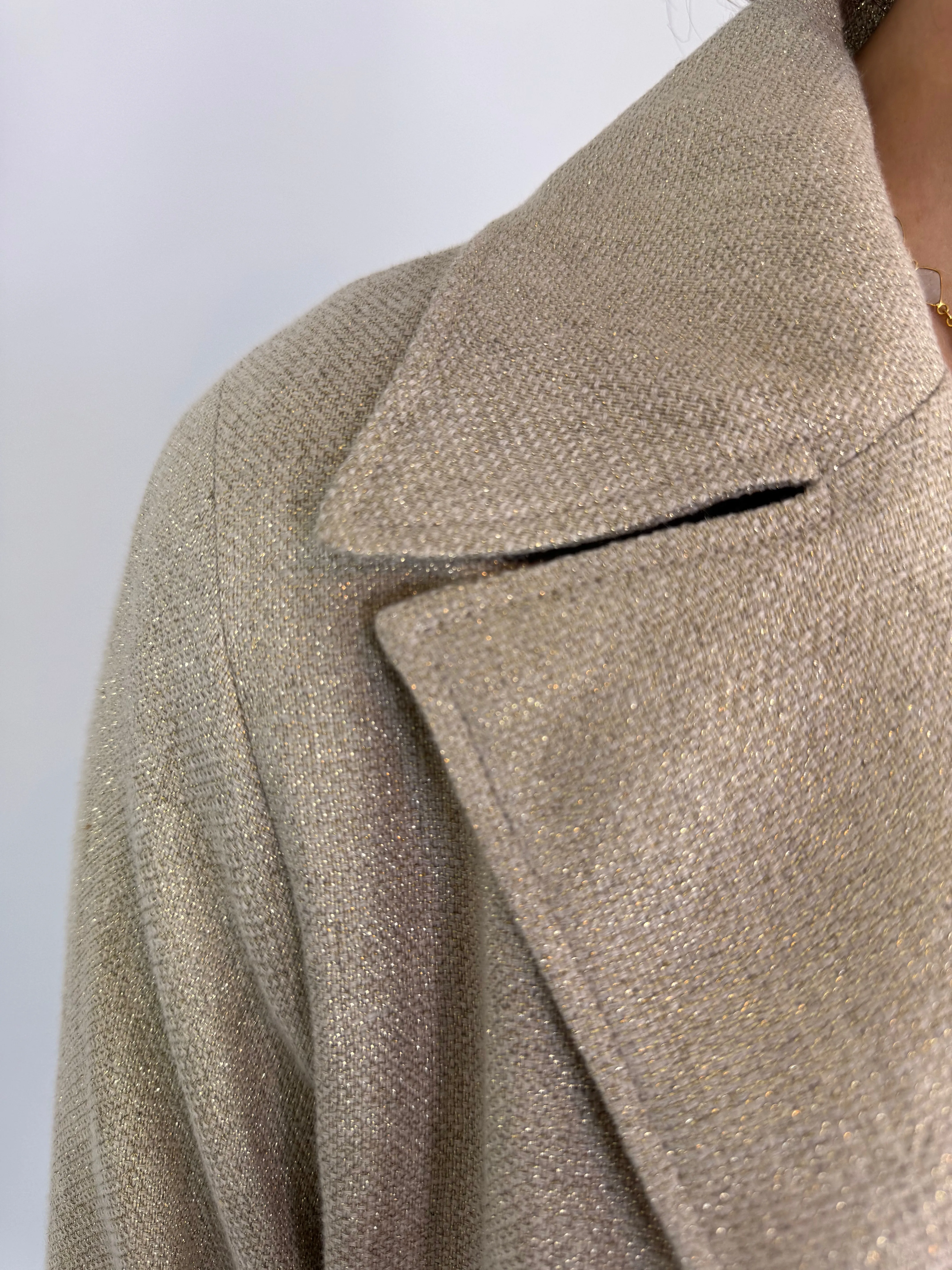 Diega Mileno Coat Silver/Gold