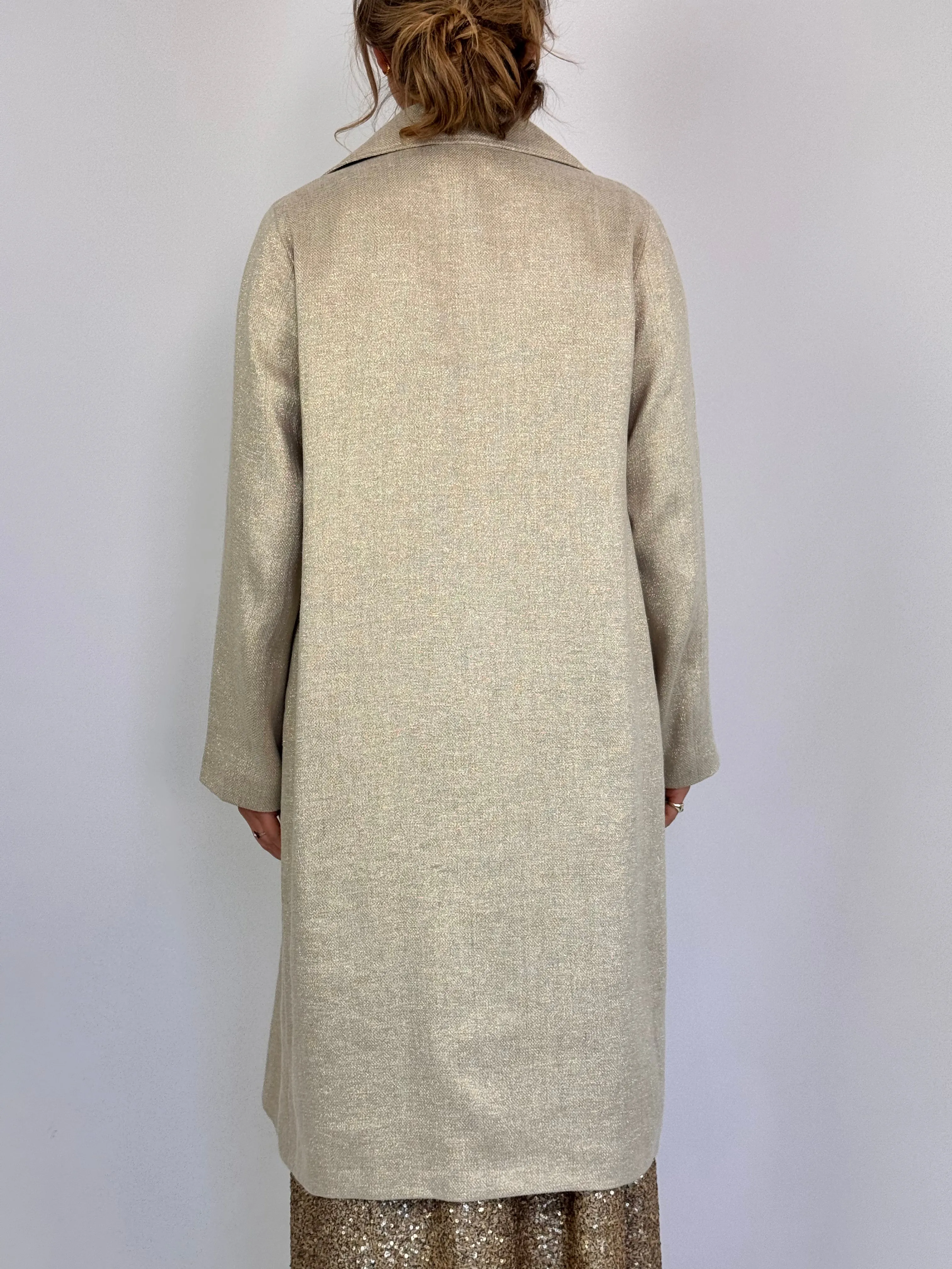 Diega Mileno Coat Silver/Gold