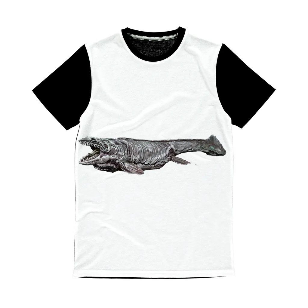 Dino Sea Creature Classic Sublimation Panel T-Shirt