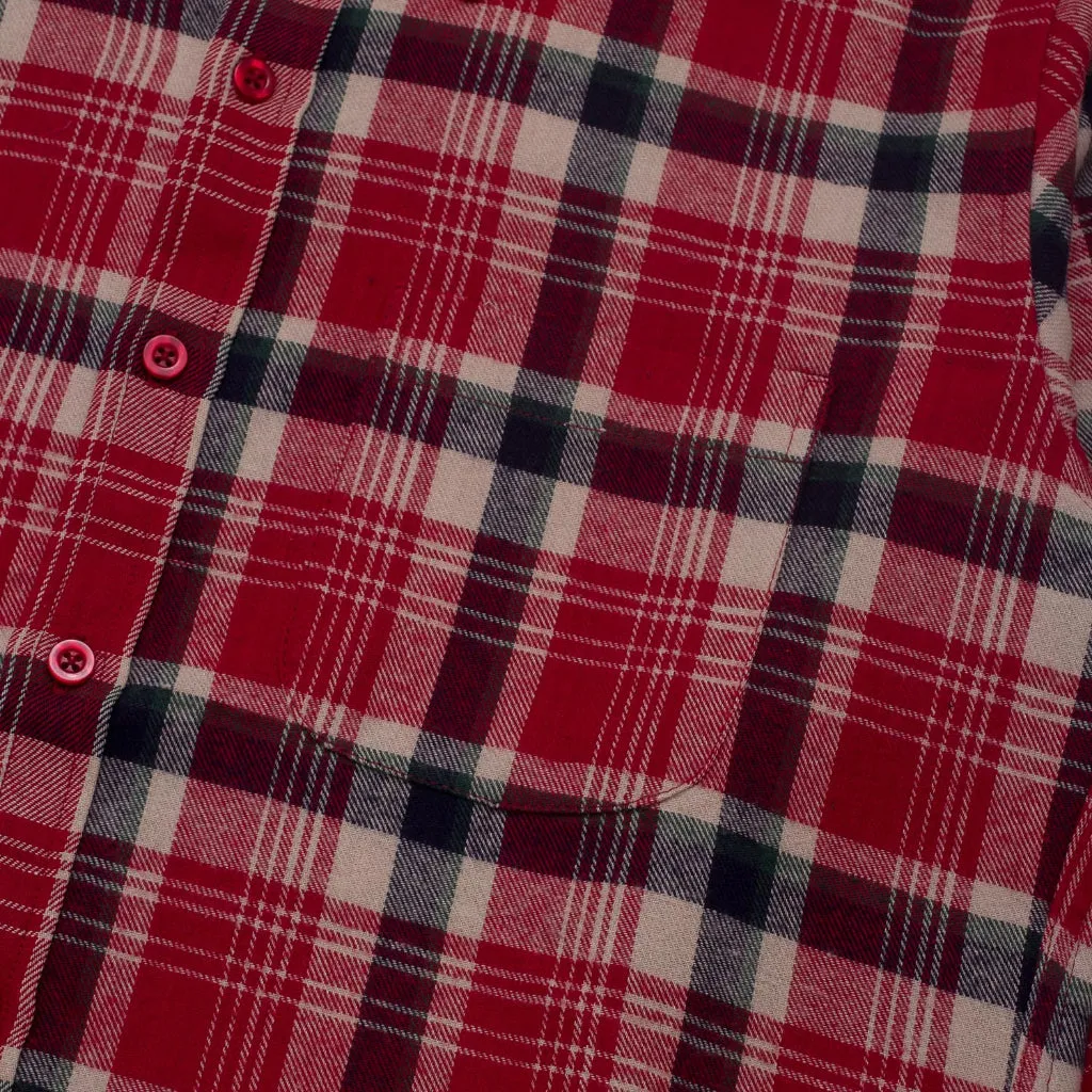Flannel VIENA RED GREY