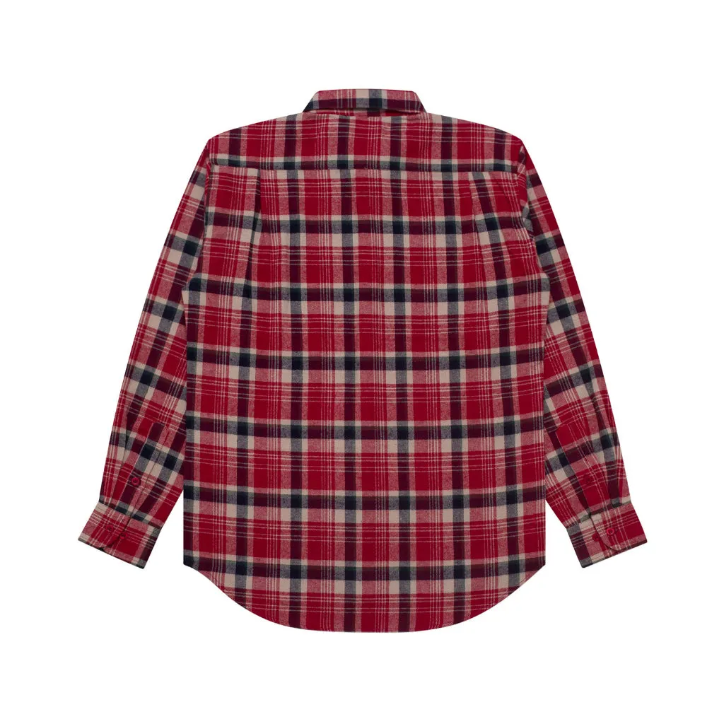 Flannel VIENA RED GREY