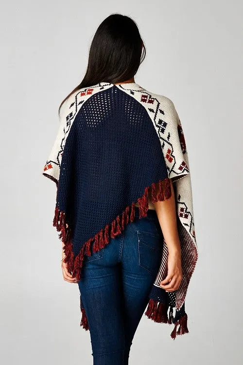 Floral Poncho