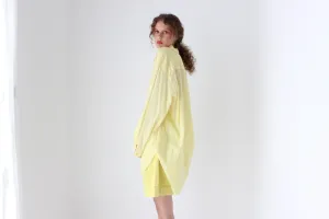 Gorgeous 90s Sheer Cotton Gauze Shirt Dress