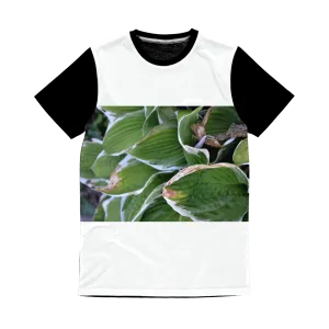 Green Leaves Classic Sublimation Panel T-Shirt