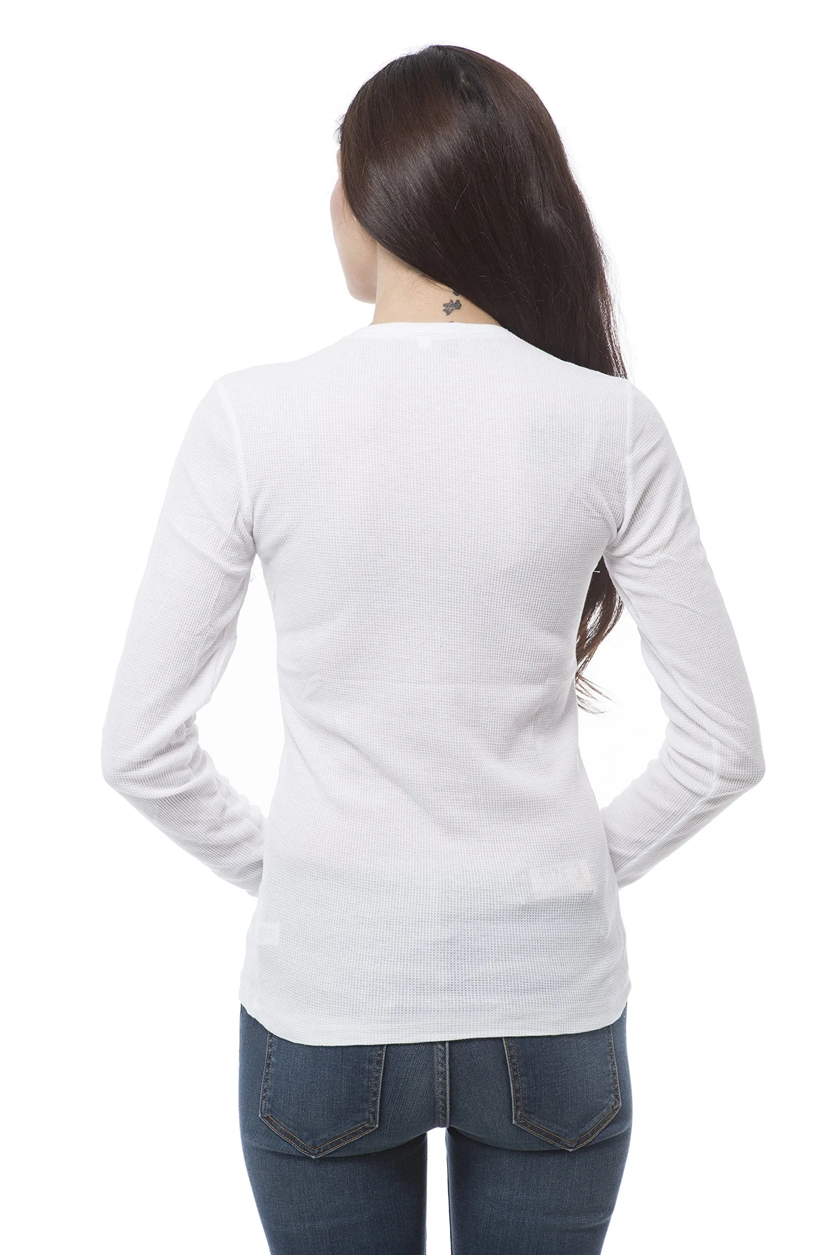 Hollywood Star Fashion Plain Crewneck Long Sleeve Thermal Shirt Top