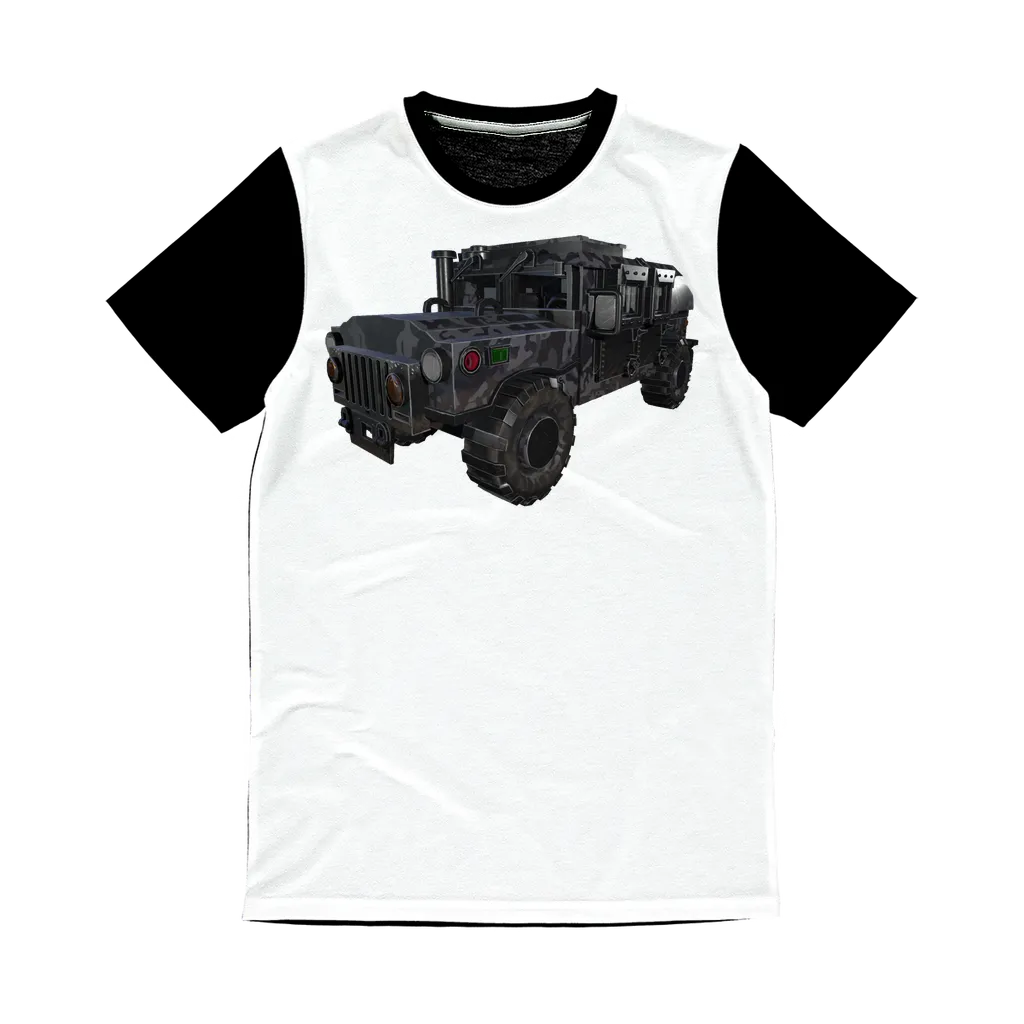 Hummer Vehicle Classic Sublimation Panel T-Shirt