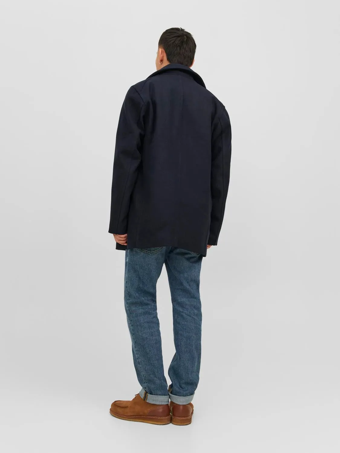 jack & jones uomo cappotto Captain Wool Peacoat