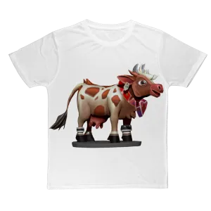 Light Brown Cow Classic Sublimation Adult T-Shirt