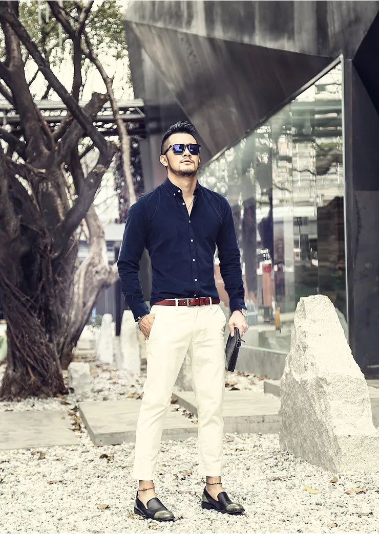 Men's Winter Long Sleeved Velvet Thermal Shirt