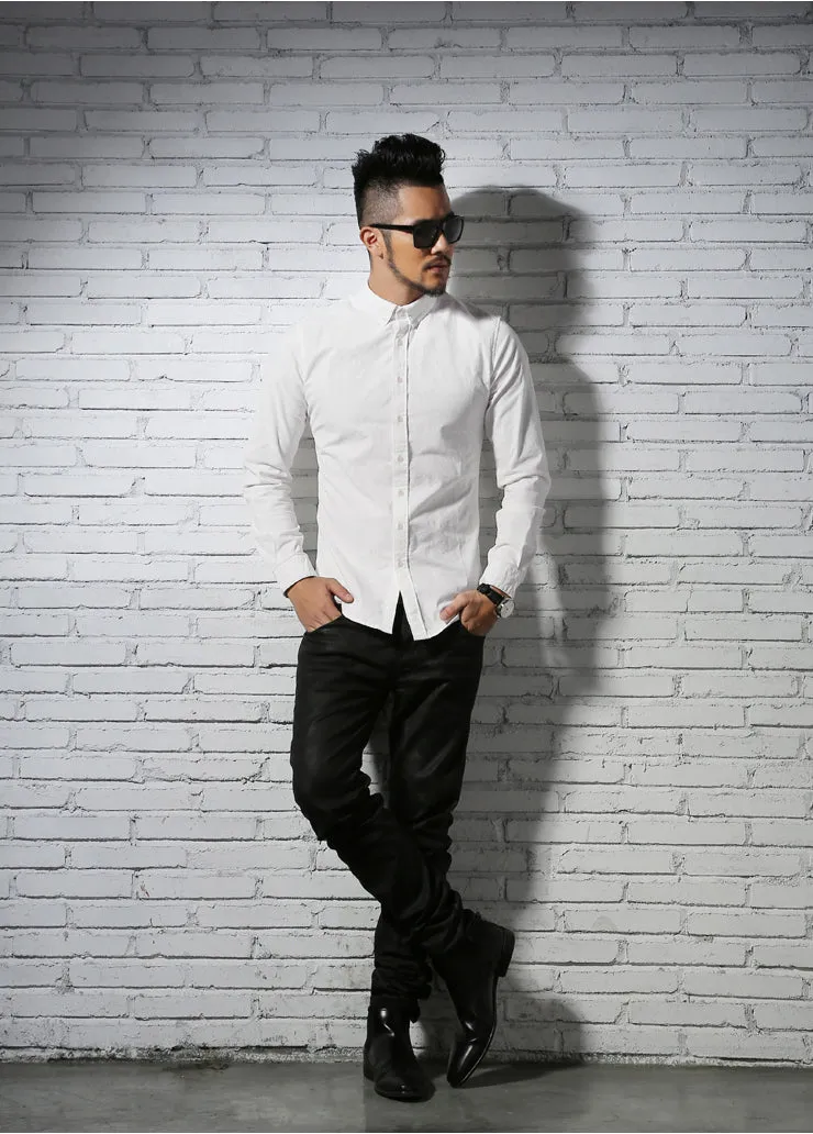 Men's Winter Long Sleeved Velvet Thermal Shirt