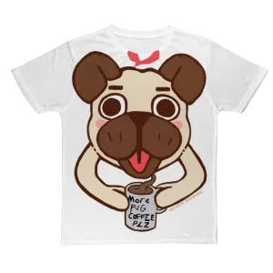 More Pug Coffee Please Classic Sublimation Adult T-Shirt