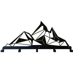 Mountain Metal Coat Rack, Wall Mount Hanger
