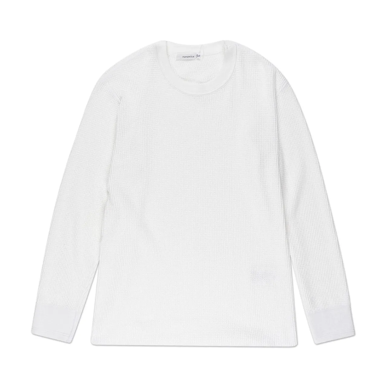 nanamica crew neck longsleeve thermal tee (white)