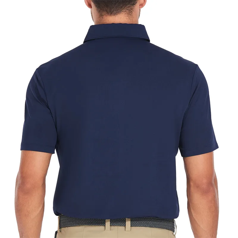 New Performance Fit Short Sleeve Golf Shirt Men Green