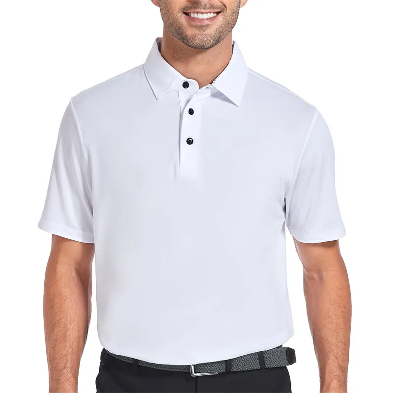 New Performance Fit Short Sleeve Golf Shirt Men Green