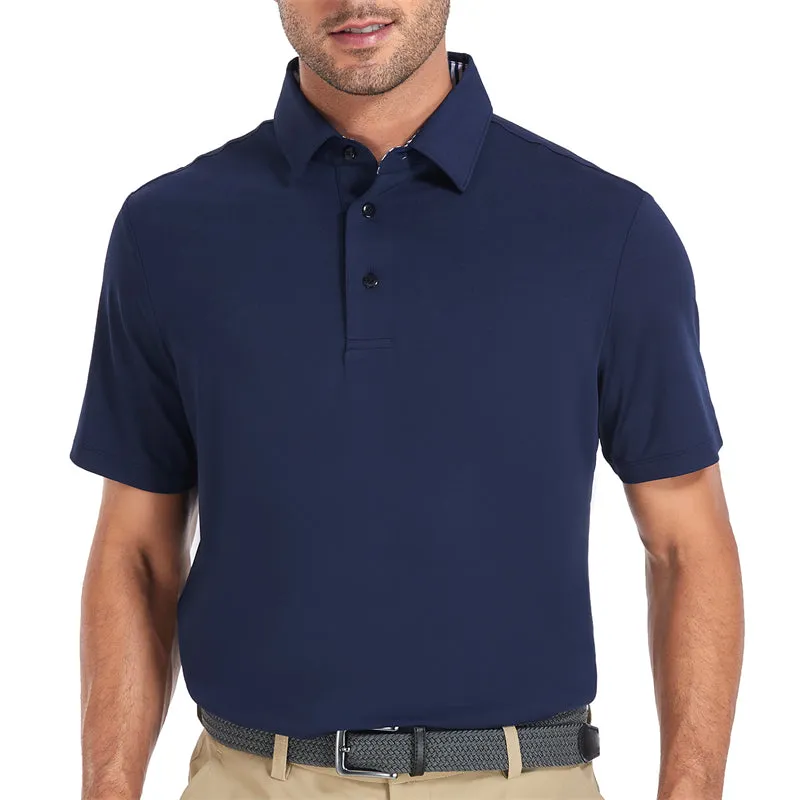 New Performance Fit Short Sleeve Golf Shirt Men Green
