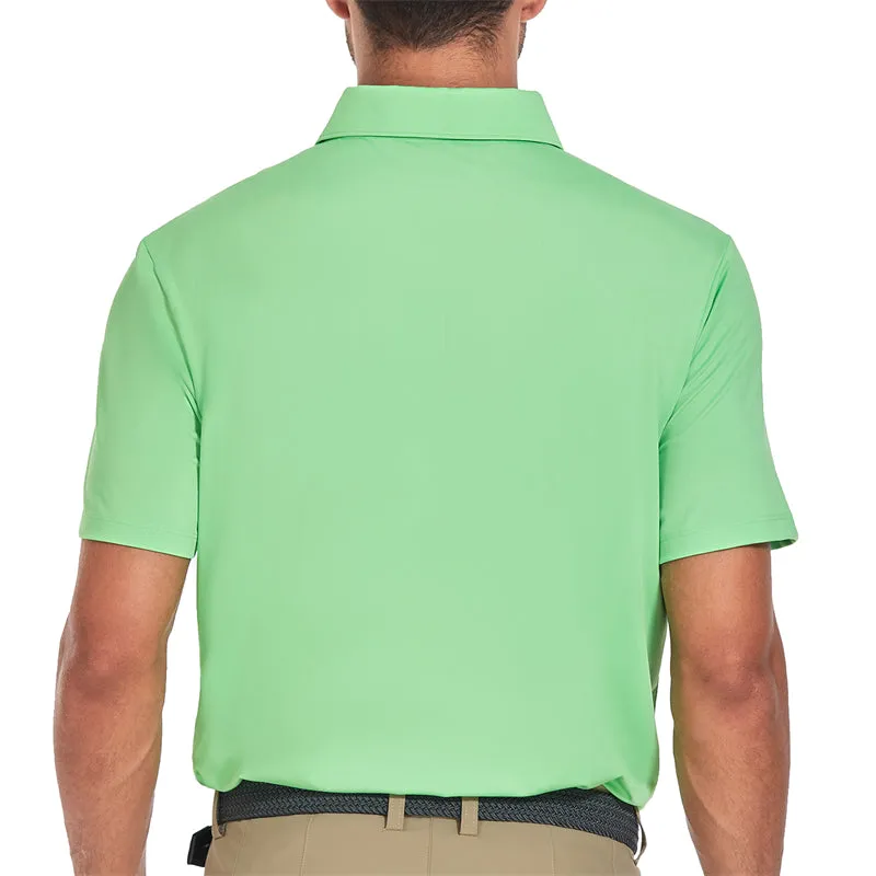 New Performance Fit Short Sleeve Golf Shirt Men Green